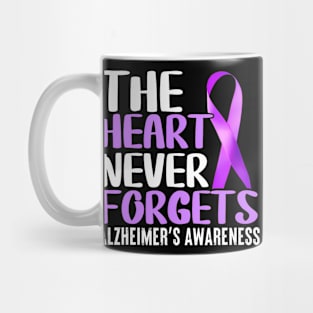 The Heart Never Forgets Alzheimer´s Awareness Mug